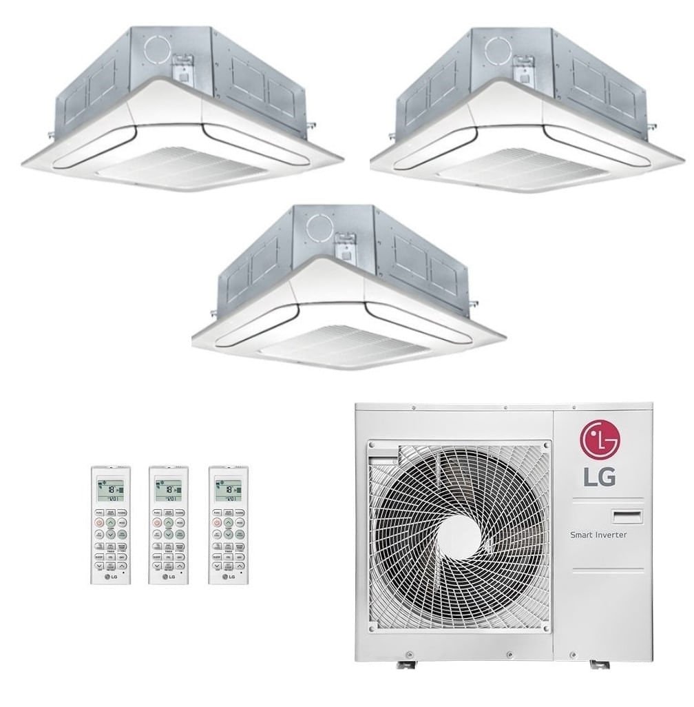 Ar-Condicionado Multi Split Inverter LG 30000 (1x Evap K7 4 Vias 9.000 + 1x Evap K7 4 Vias 18.000 + 1x Evap K7 4 Vias 24.000) Quente/Frio 220V