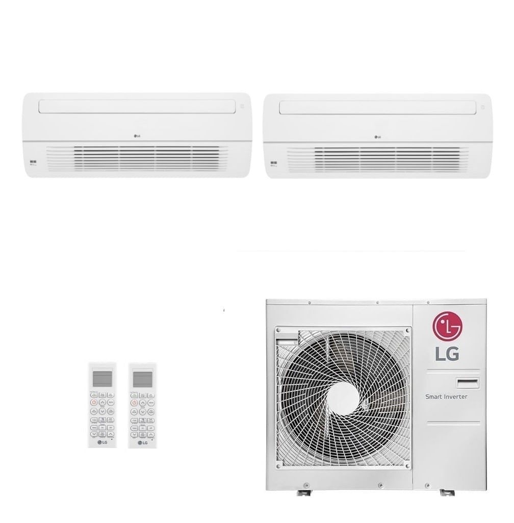 Ar-Condicionado Multi Split Inverter LG 36.000 (2x Evap Cassete 1 Via 18.000) Quente/Frio 220V