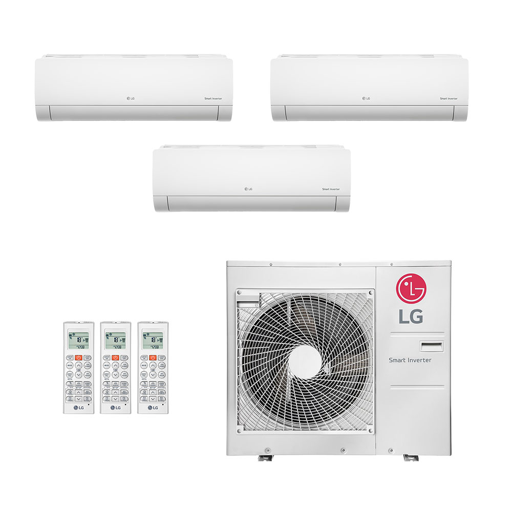 Ar-Condicionado Multi Split Inverter LG 36.000 (2x Evap HW 9.000 + 1x Evap HW 24.000) Quente/Frio 220V	