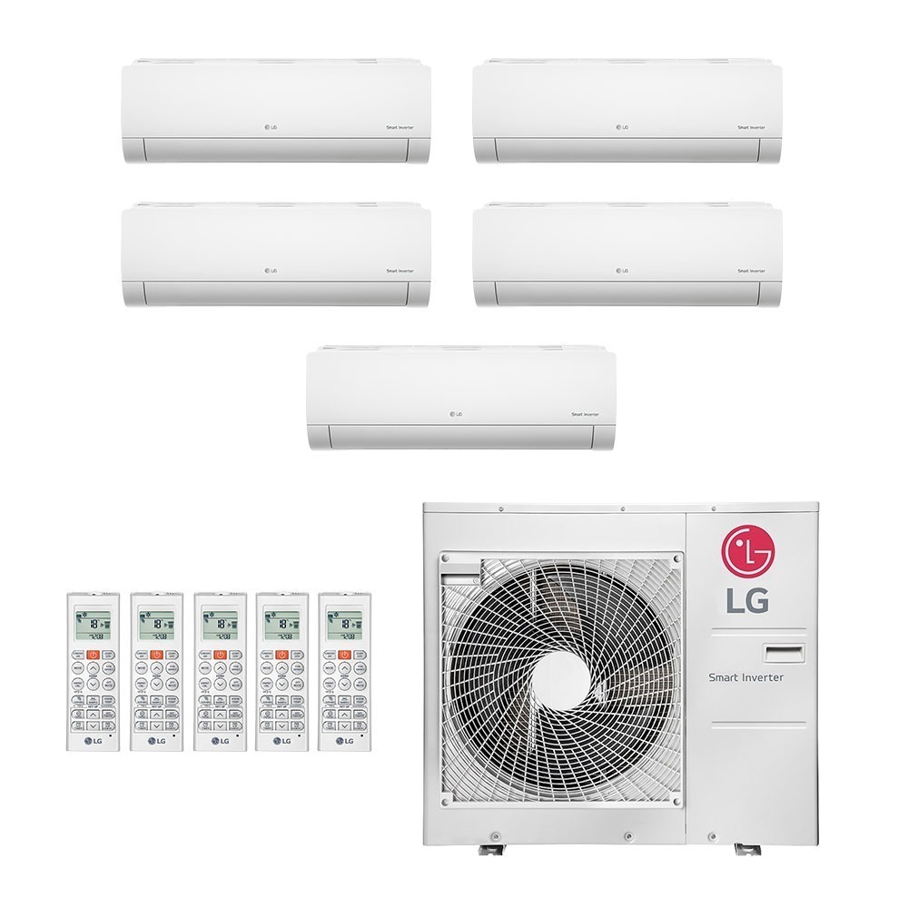 Ar-Condicionado Multi Split Inverter LG 36.000 (4x Evap HW 9.000 + 1x Evap HW 12.000) Quente/Frio 220V							