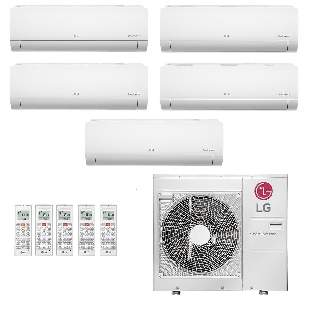Ar-Condicionado Multi Split Inverter LG 36.000 (4x Evap HW 9.000 + 1x Evap HW 12.000) Quente/Frio 220V