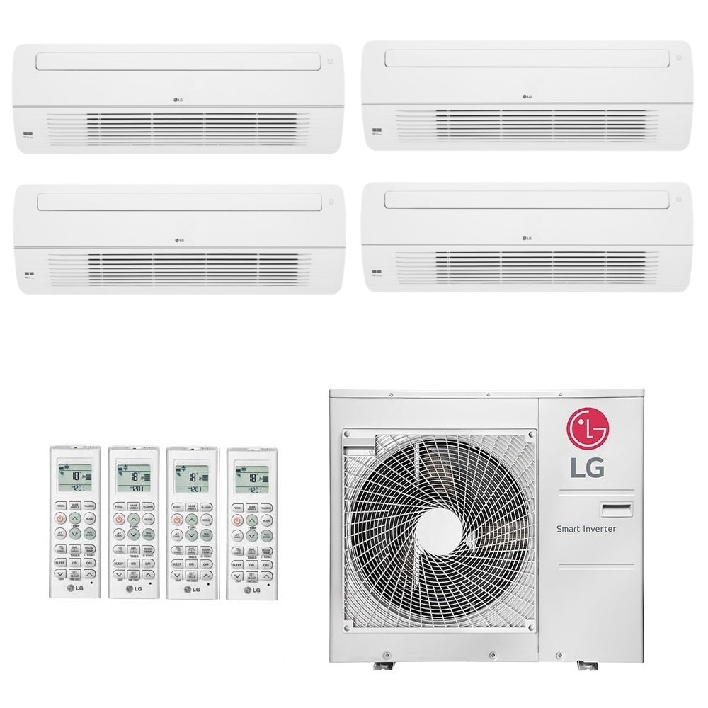 Ar-Condicionado Multi Split Inverter LG 48.000 (2x Evap Cassete 1 Via 7.000 + 2x Evap Cassete 1 Via 18.000) Quente/Frio 220V							