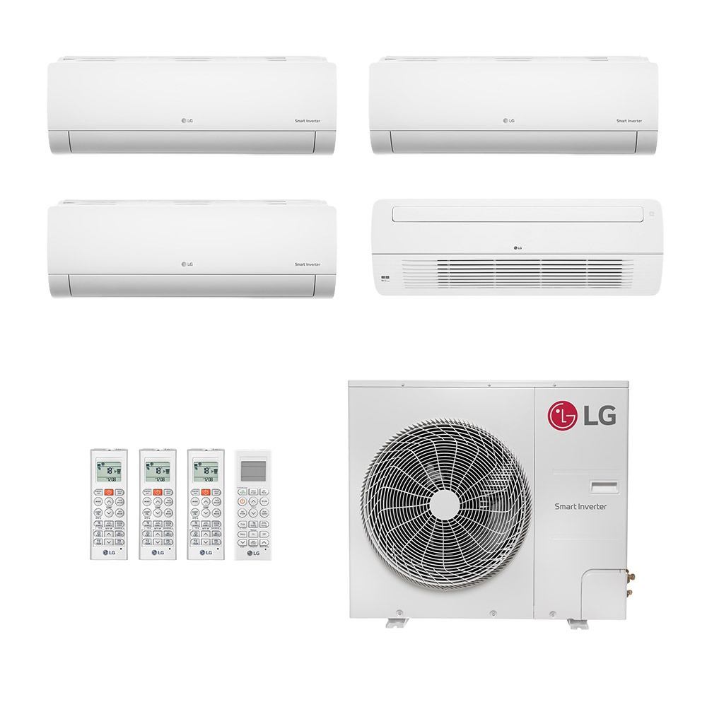 Ar-Condicionado Multi Split Inverter LG 48.000 (2x Evap HW 7.000 + 1x Evap HW 12.000 + 1x Evap Cassete 1 Via 18.000) Só Frio 220V Ar-Condicionado Multi Split Inverter LG 48.000 (2x Evap HW 7.000 + 1x Evap HW 12.000 + 1x Evap Cassete 1 Via 18.000) Só Frio 220V