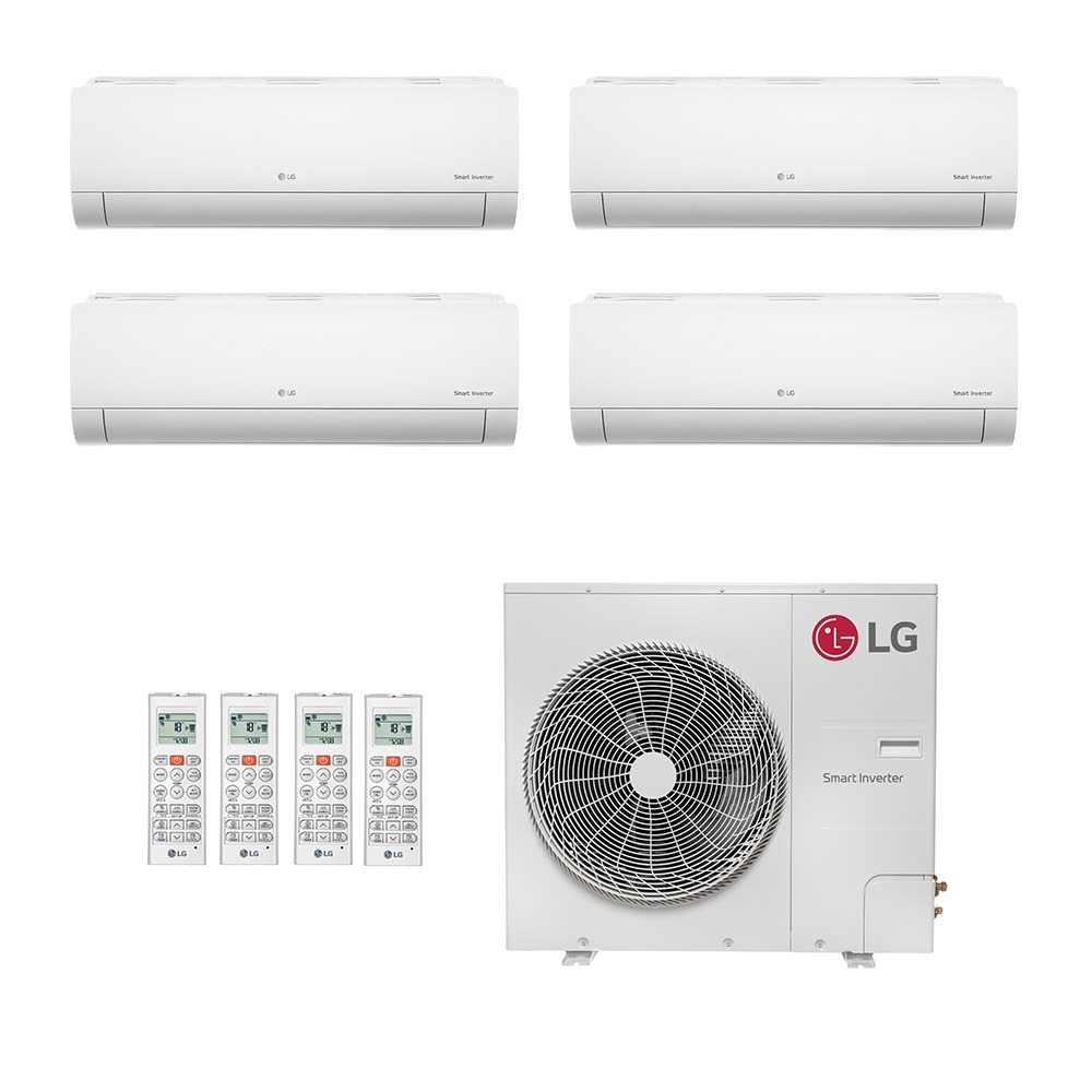 Ar-Condicionado Multi Split Inverter LG 48.000 (2x Evap HW 7.000 + 2x Evap HW 18.000) Só Frio 220V Ar-Condicionado Multi Split Inverter LG 48.000 (2x Evap HW 7.000 + 2x Evap HW 18.000) Só Frio 220V