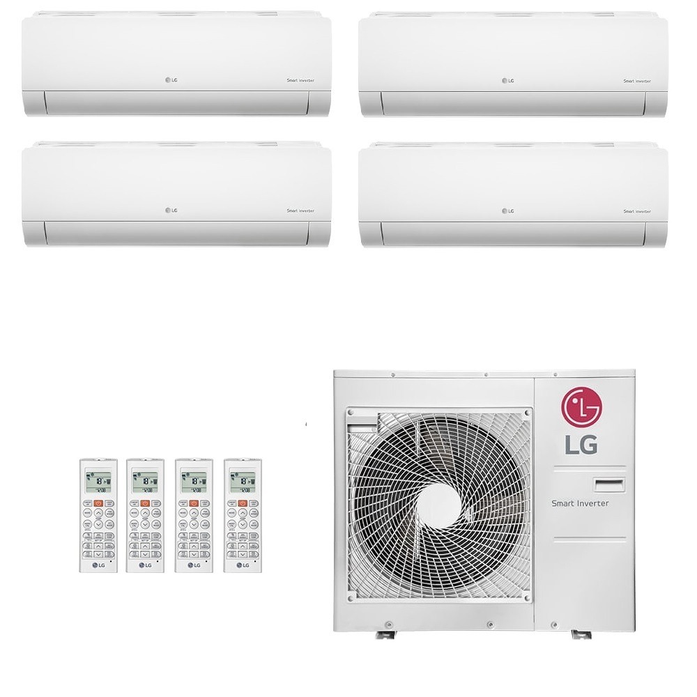 Ar-Condicionado Multi Split Inverter LG 48.000 (2x Evap HW 7.000 + 2x Evap HW 24.000) Quente/Frio 220V				