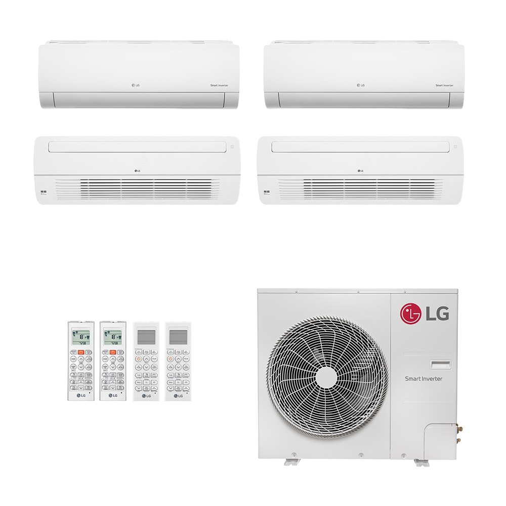 Ar-Condicionado Multi Split Inverter LG 48.000 (2x Evap HW 9.000 + 2x Evap Cassete 1 Via 18.000) Só Frio 220V Ar-Condicionado Multi Split Inverter LG 48.000 (2x Evap HW 9.000 + 2x Evap Cassete 1 Via 18.000) Só Frio 220V