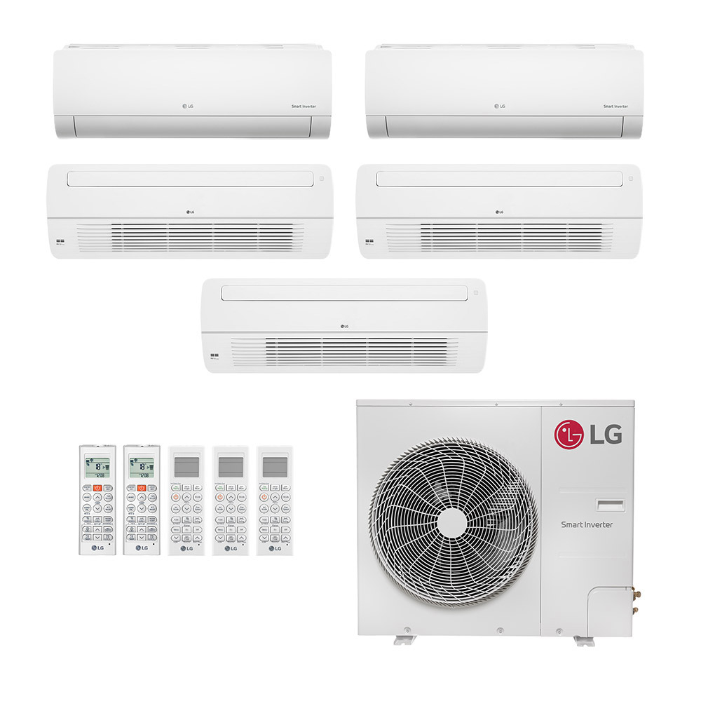 Ar-Condicionado Multi Split Inverter LG 48.000 (2x Evap HW 9.000 + 3x Evap Cassete 1 Via 18.000) Só Frio 220V Ar-Condicionado Multi Split Inverter LG 48.000 (2x Evap HW 9.000 + 3x Evap Cassete 1 Via 18.000) Só Frio 220V