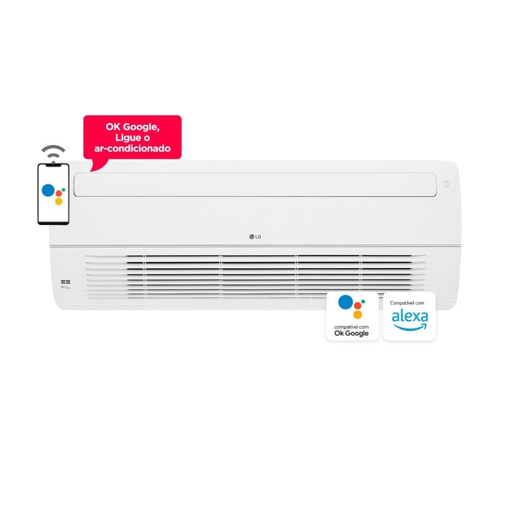 Ar-Condicionado Multi Split Inverter LG 48.000 BTUs (3x Evap Cassete 1 Via 18.000) Quente/Frio 220V