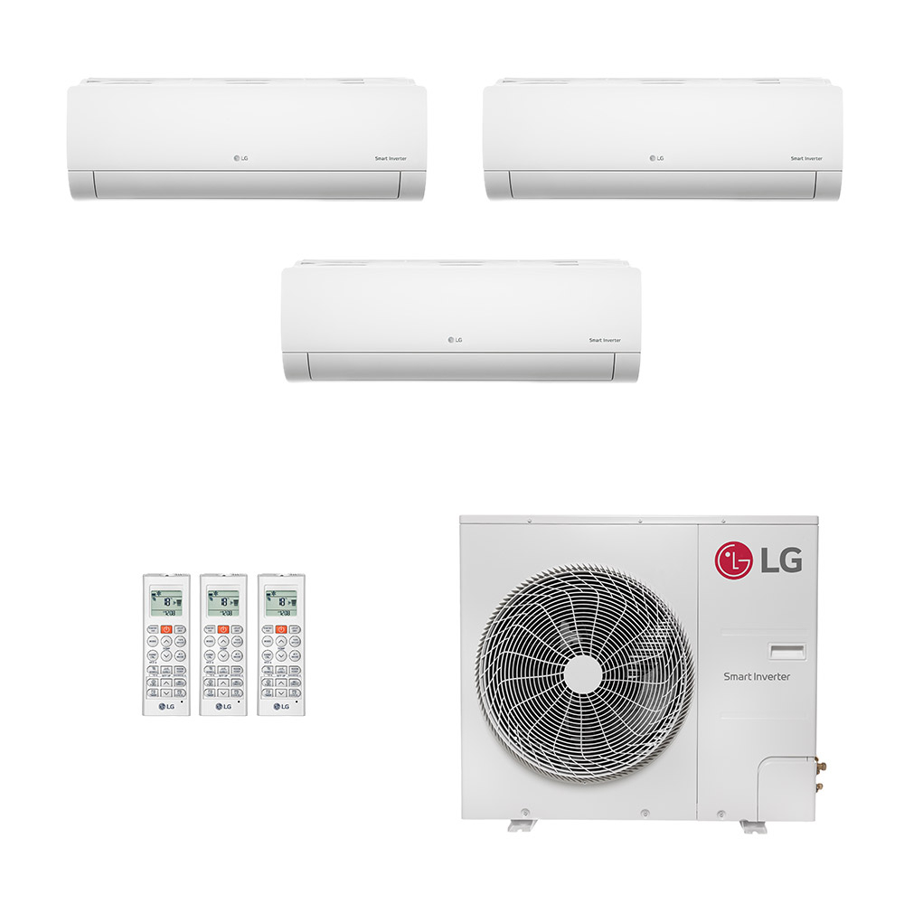 Ar-Condicionado Multi Split Inverter LG 52.000 (1x Evap HW 18.000 + 2x Evap HW 24.000) Só Frio 220V Ar-Condicionado Multi Split Inverter LG 52.000 (1x Evap HW 18.000 + 2x Evap HW 24.000) Só Frio 220V