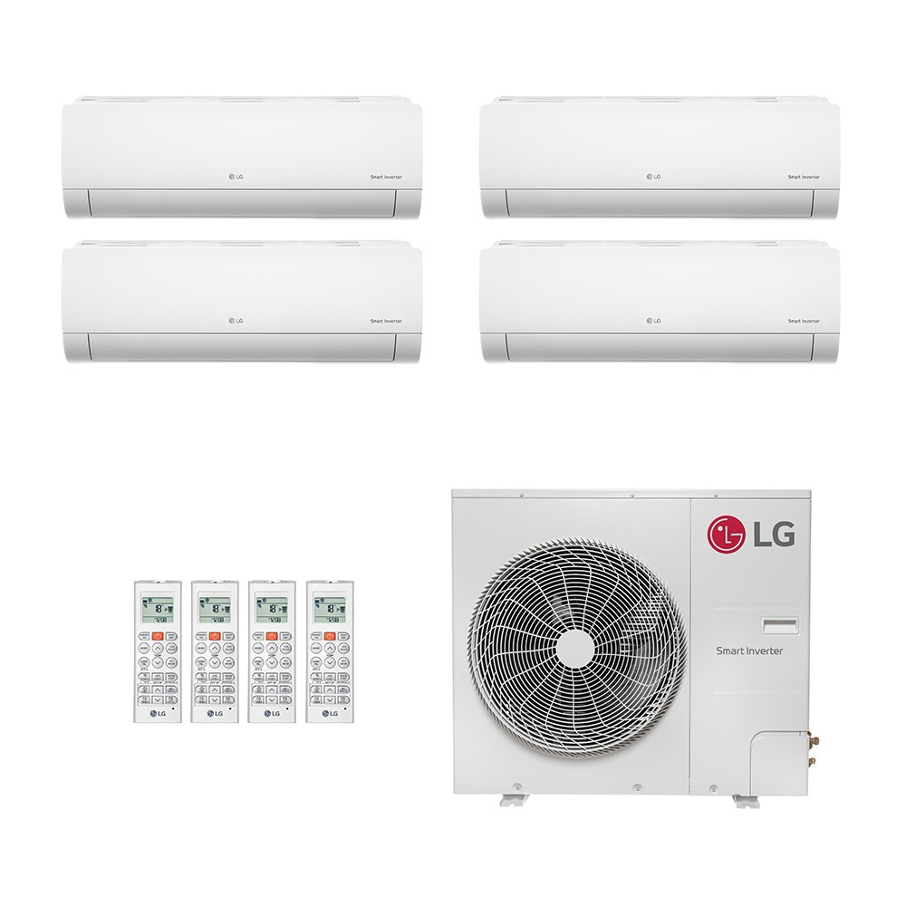 Ar-Condicionado Multi Split Inverter LG 52.000 (3x Evap HW 9.000 + 1x Evap HW 24.000) Só Frio 220V Ar-Condicionado Multi Split Inverter LG 52.000 (3x Evap HW 9.000 + 1x Evap HW 24.000) Só Frio 220V
