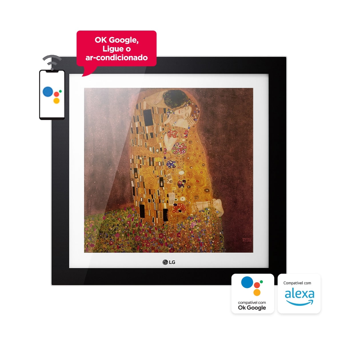 Ar-Condicionado Multi Split Inverter LG Artcool Gallery 18.000 BTUs (2x Evap Artcool Gallery 12.000) Quente/Frio 220V