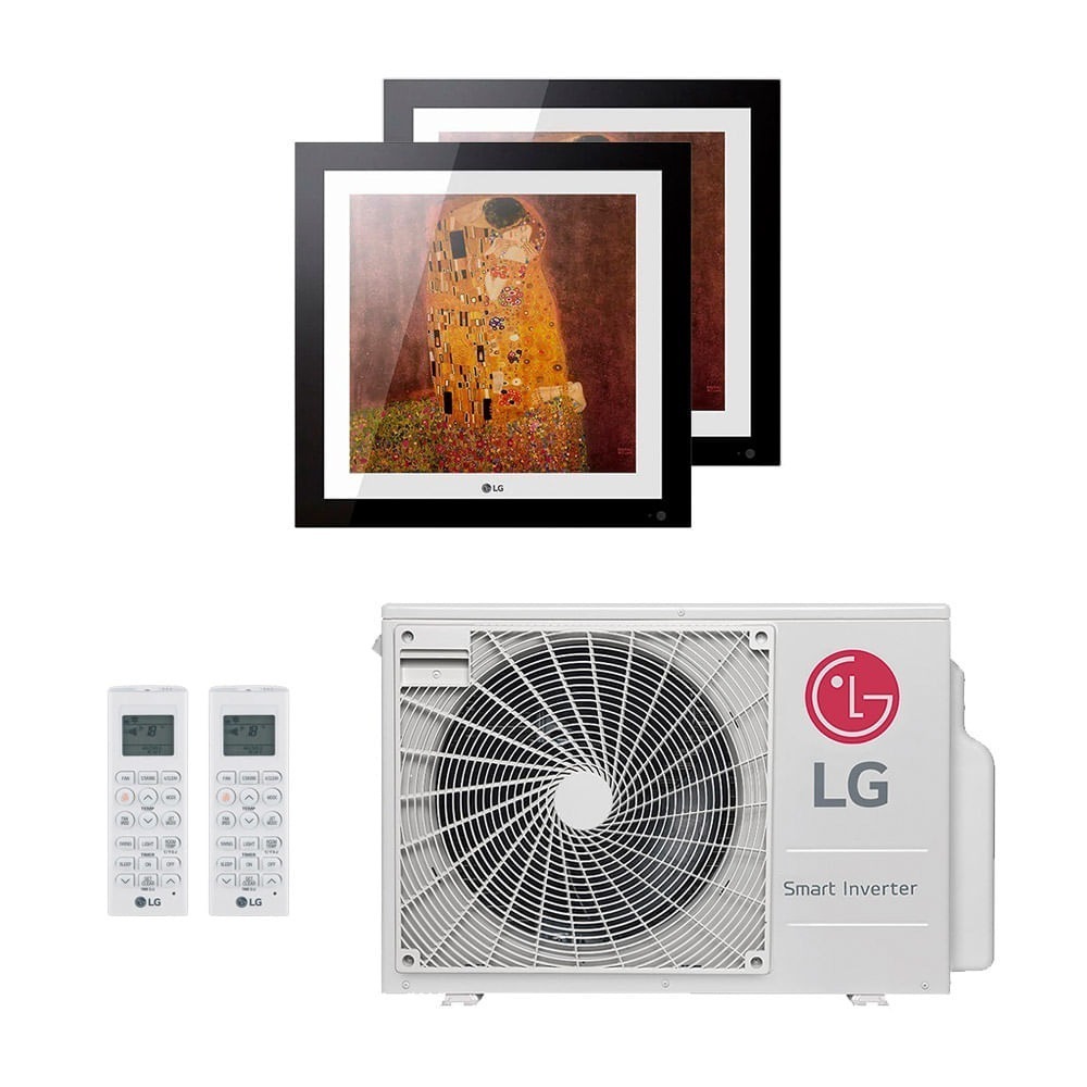 Ar-Condicionado Multi Split Inverter LG Artcool Gallery 18.000 BTUs (2x Evap Artcool Gallery 9.000) Quente/Frio 220V