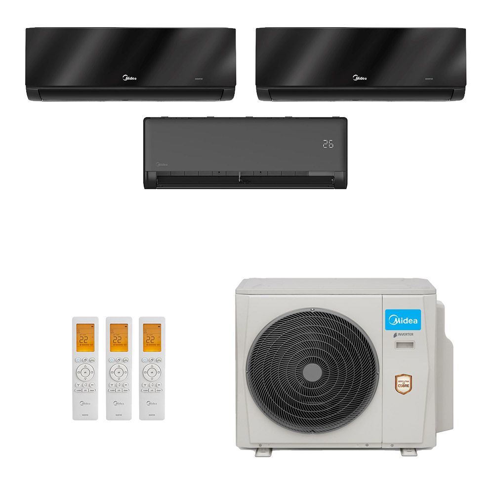 Ar-Condicionado Multi Split Inverter Midea 36.000 (1x Evap HW 12.000 + 2x Evap HW 18.000) Quente/Frio 220V Ar-Condicionado Multi Split Inverter Midea 36.000 (1x Evap HW 12.000 + 2x Evap HW 18.000) Quente/Frio 220V