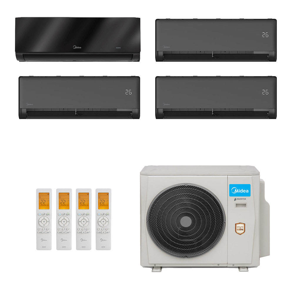 Ar-Condicionado Multi Split Inverter Midea 36.000 (3x Evap HW 9.000 + 1x Evap HW 18.000) Quente/Frio 220V Ar-Condicionado Multi Split Inverter Midea 36.000 (3x Evap HW 9.000 + 1x Evap HW 18.000) Quente/Frio 220V