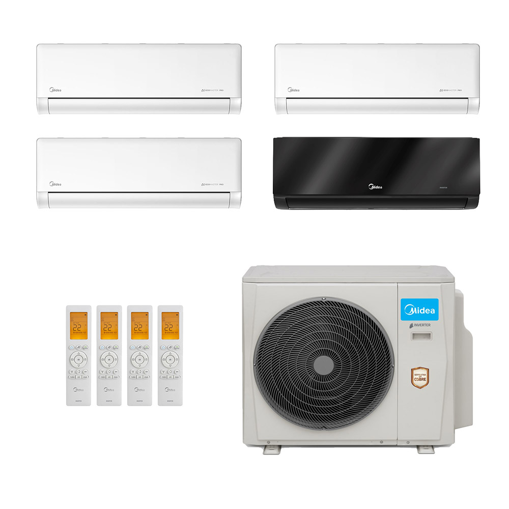 Ar-Condicionado Multi Split Inverter Midea 42.000 (1x Evap HW 9.000 + 2x Evap HW 12.000 + 1x Evap HW 24.000) Quente/Frio 220V Ar-Condicionado Multi Split Inverter Midea 42.000 (1x Evap HW 9.000 + 2x Evap HW 12.000 + 1x Evap HW 24.000) Quente/Frio 220V