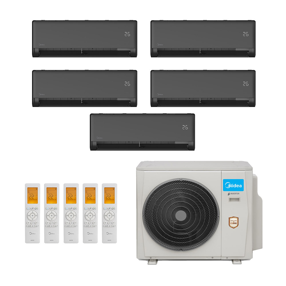Ar-condicionado Multi Split Inverter Midea 42.000 (1x Evap HW 9.000 + 4x Evap HW 12.000) Quente/Frio 220V Ar-condicionado Multi Split Inverter Midea 42.000 (1x Evap HW 9.000 + 4x Evap HW 12.000) Quente/Frio 220V
