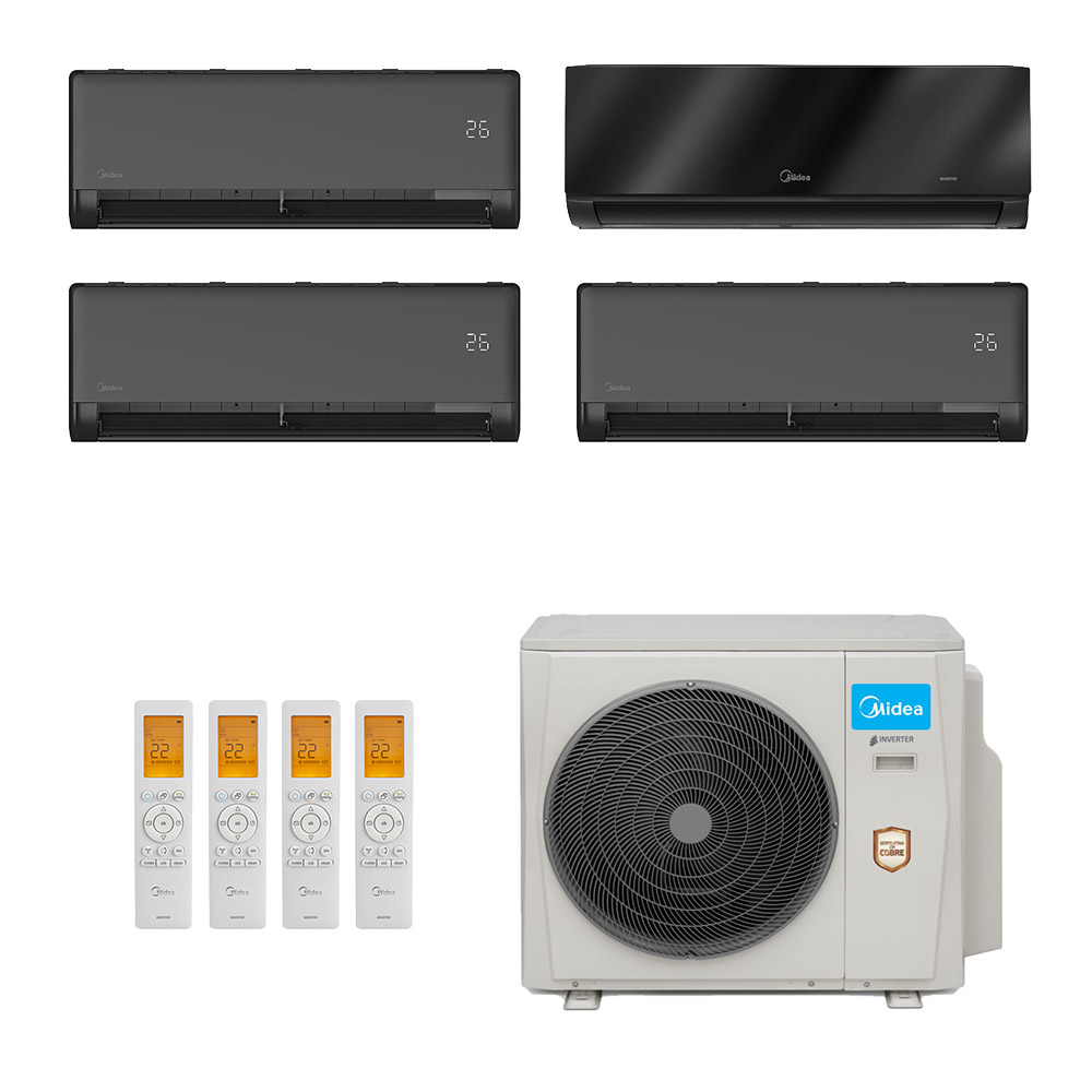 Ar-condicionado Multi Split Inverter Midea 42.000 (3x Evap HW 12.000 + 1x Evap HW 18.000) Quente/Frio 220V Ar-condicionado Multi Split Inverter Midea 42.000 (3x Evap HW 12.000 + 1x Evap HW 18.000) Quente/Frio 220V