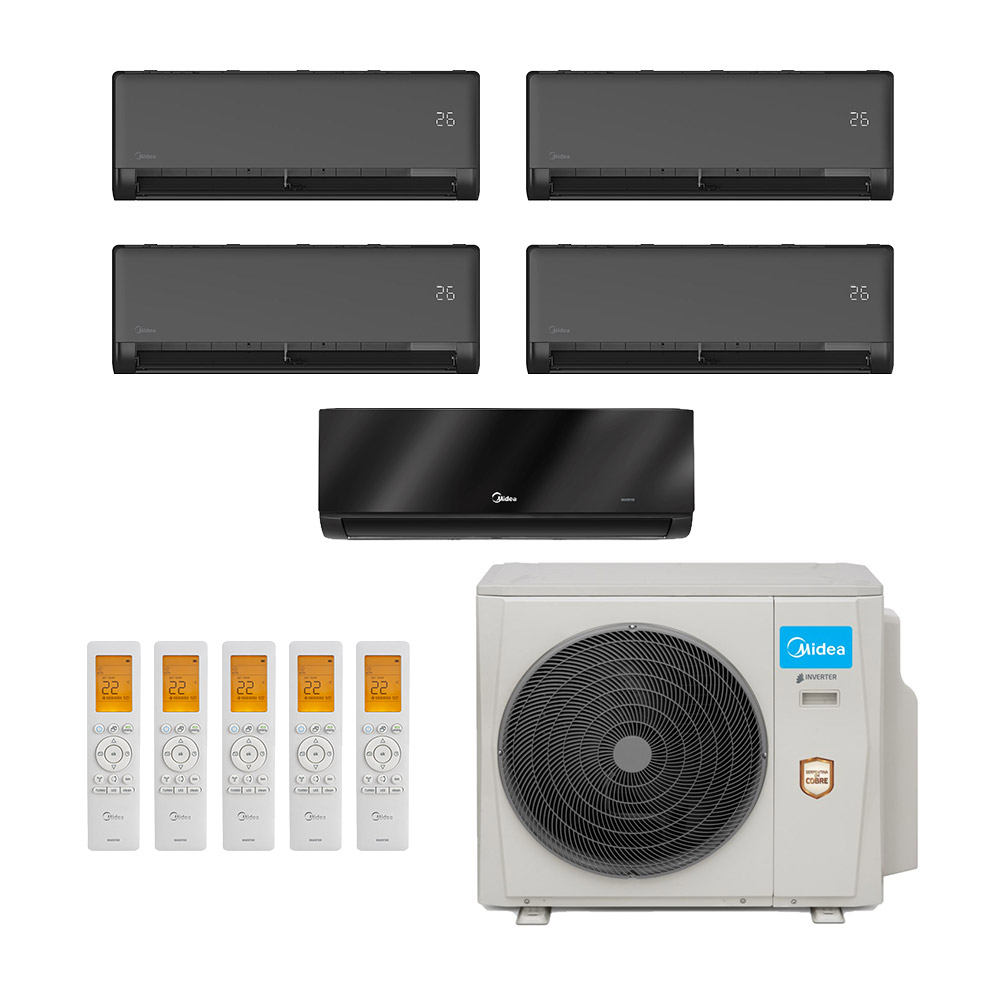 Ar-condicionado Multi Split Inverter Midea 42.000 (4x Evap HW 9.000 + 1x Evap HW 18.000) Quente/Frio 220V Ar-condicionado Multi Split Inverter Midea 42.000 (4x Evap HW 9.000 + 1x Evap HW 18.000) Quente/Frio 220V