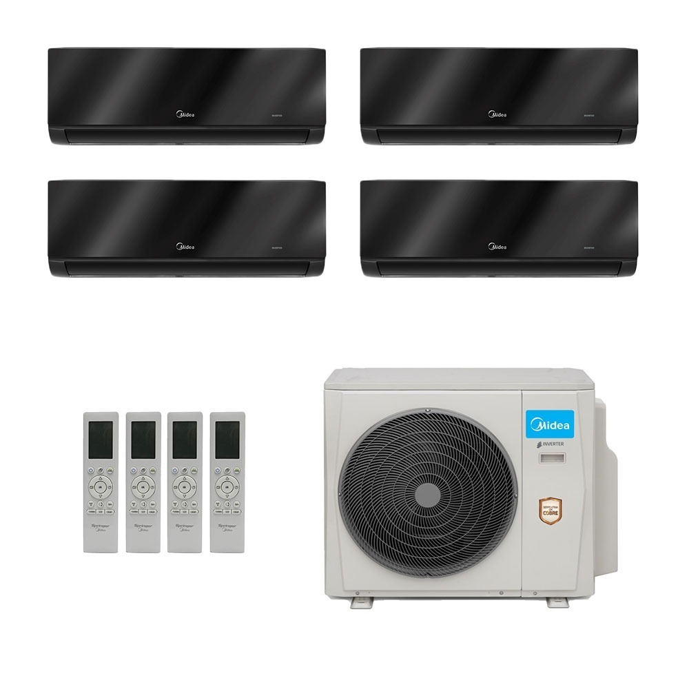 Ar-Condicionado Multi Split Inverter Midea 36.000 (3x Evap HW 9.000 + 1x Evap HW 12.000) Quente/Frio 220V
