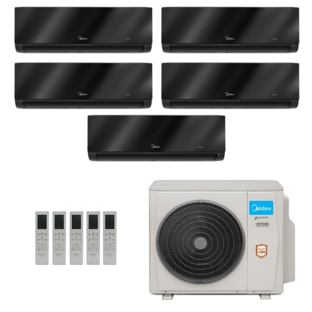Ar-Condicionado Multi Split Inverter Midea 42.000 (1x Evap HW 9.000 + 4x Evap HW 12.000) Quente/Frio 220V