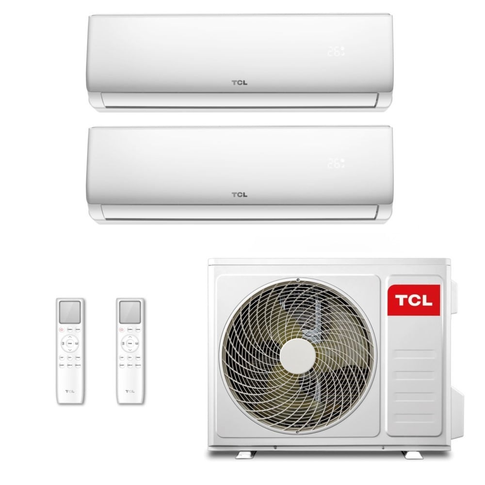 Ar-Condicionado Multi Split Inverter TCL 36.000 (2x Evap HW 24.000) Quente/Frio 220V
