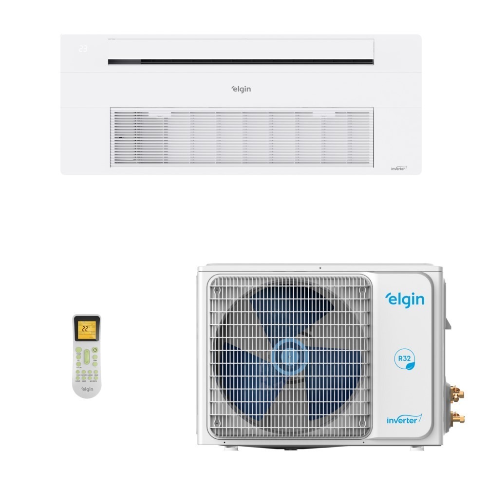 Ar-Condicionado Split Cassete 1 Via Inverter Elgin One Air Wi-Fi 12.000 BTUs Quente/Frio 220V Monofásico Ar-Condicionado Split Cassete 1 Via Inverter Elgin One Air Wi-Fi 12.000 BTUs Quente/Frio 220V Monofásico