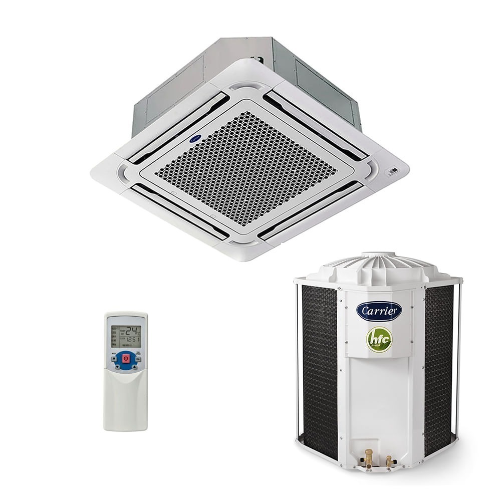 Ar-Condicionado Split Cassete 4 Vias Carrier 35.000 BTUs Quente/Frio 220V Monofásico