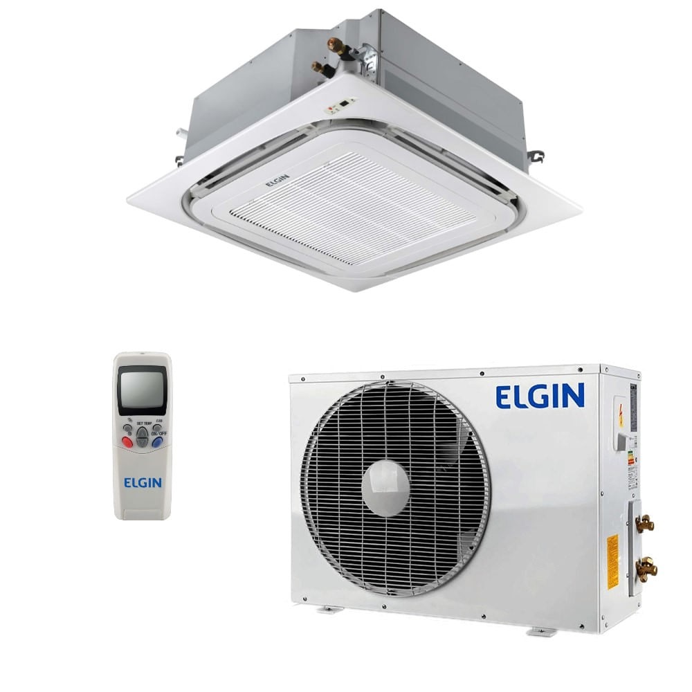 Ar-Condicionado Split Cassete 4 Vias Elgin 360º Eco 18.000 BTUs Quente/Frio 220V Monofásico