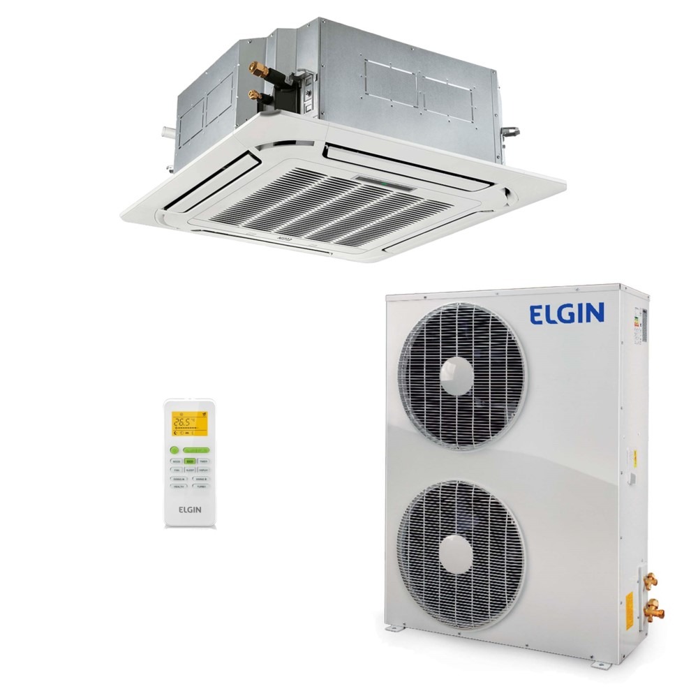 Ar-Condicionado Split Cassete 4 Vias Elgin Eco 360° 48.000 BTUs Quente/Frio 380V Trifásico