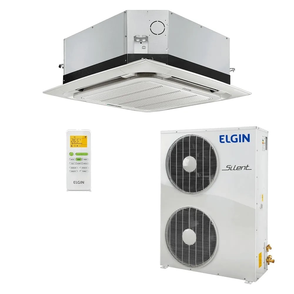 Ar-Condicionado Split Cassete 4 Vias Elgin Eco 360° 60.000 BTUs Só Frio 220V Trifásico