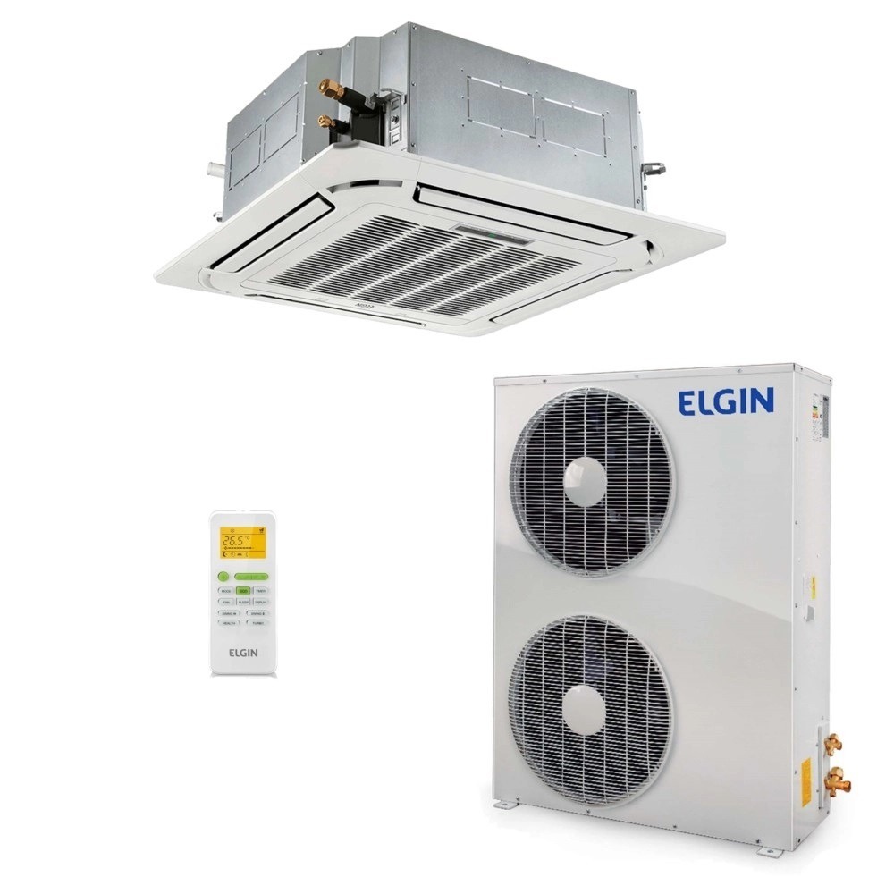 Ar-Condicionado Split Cassete 4 Vias Elgin Eco 48.000 BTUs Só Frio 220V Trifásico