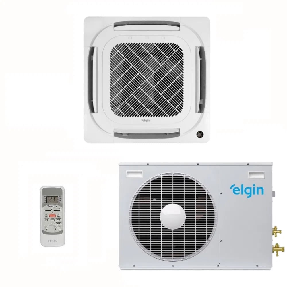 Ar-Condicionado Split Cassete 4 Vias Elgin Fort Air 24.000 BTUs Só Frio 220V Monofásico