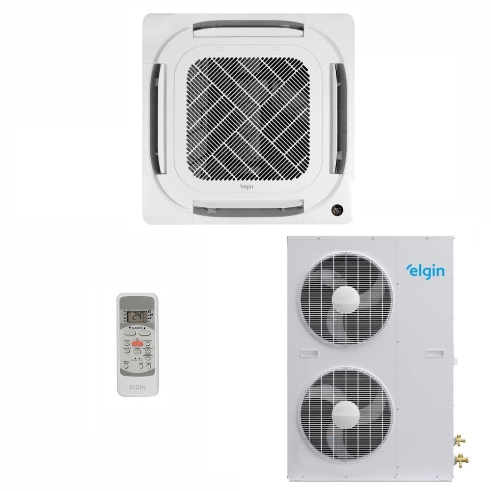 Ar-Condicionado Split Cassete 4 Vias Elgin Fort Air 60.000 BTUs Só Frio 220V Trifásico