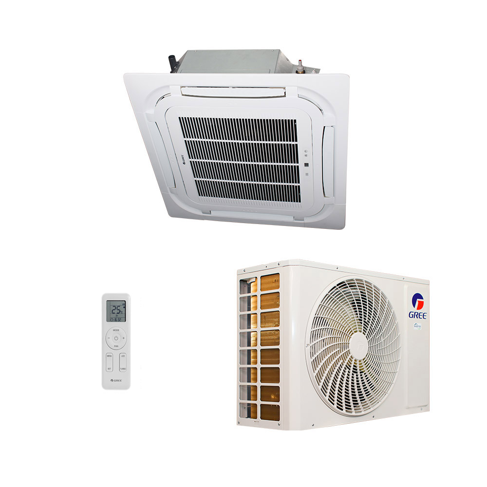 Ar-Condicionado Split Cassete 4 Vias Gree G-Prime Inverter Plus 24.000 BTUs R-32 Só Frio 220V Monofásico Ar-Condicionado Split Cassete 4 Vias Gree G-Prime Inverter Plus 24.000 BTUs R-32 Só Frio 220V Monofásico