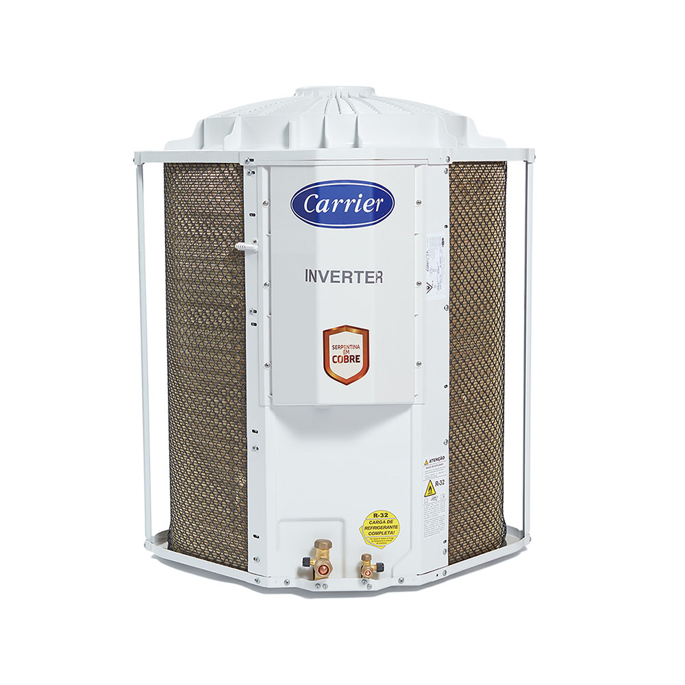 Ar-Condicionado Split Cassete 4 Vias Inverter Carrier Connect 18.000 BTUs R-32 Quente/Frio 220V Monofásico
