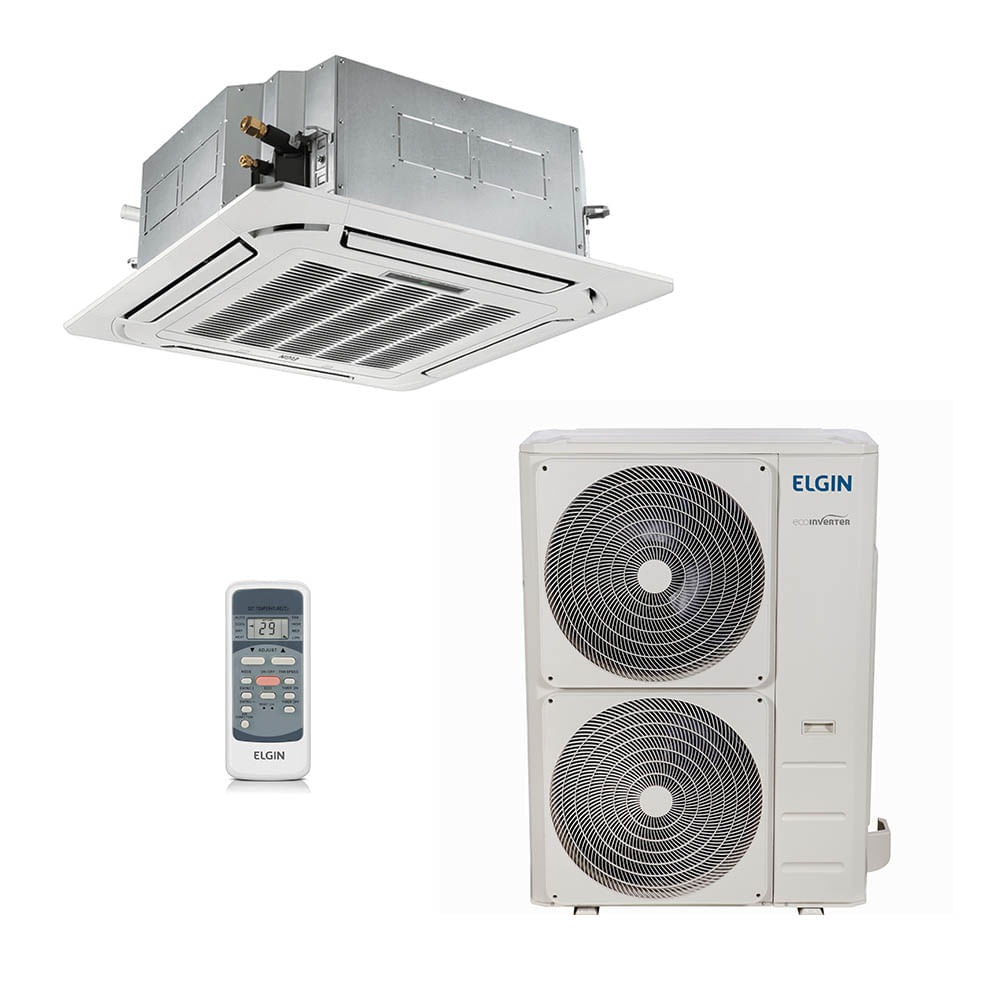 Ar-Condicionado Split Cassete 4 Vias Inverter Elgin 48.000 BTUs só Frio 220V Monofásico