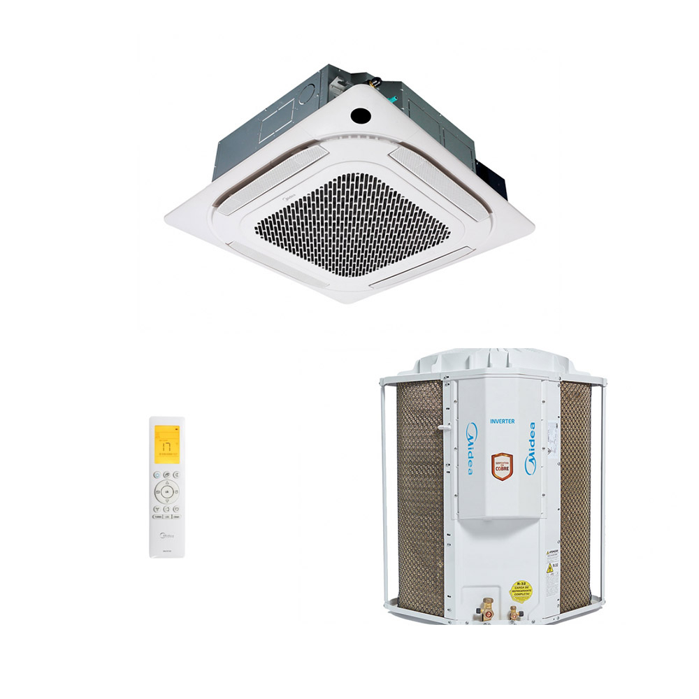 Ar-Condicionado Split Cassete 4 Vias Inverter Midea Connect 24.000 BTUs R-32 Só Frio 220V Monofásico Ar-Condicionado Split Cassete 4 Vias Inverter Midea Connect 24.000 BTUs R-32 Só Frio 220V Monofásico