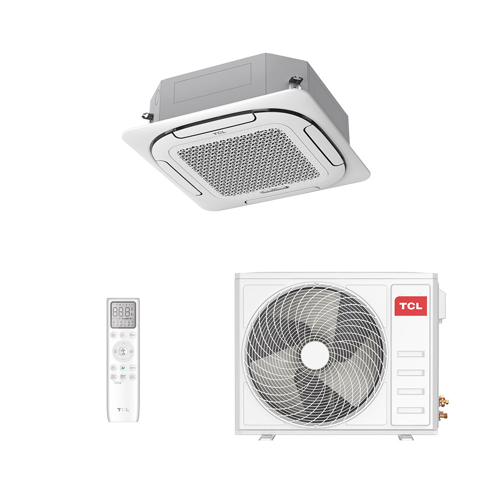 Ar-Condicionado Split Cassete 4 Vias Inverter TCL Série GS1 24.000 BTUs R-32 Só Frio 220V Monofásico Ar-Condicionado Split Cassete 4 Vias Inverter TCL Série GS1 24.000 BTUs R-32 Só Frio 220V Monofásico