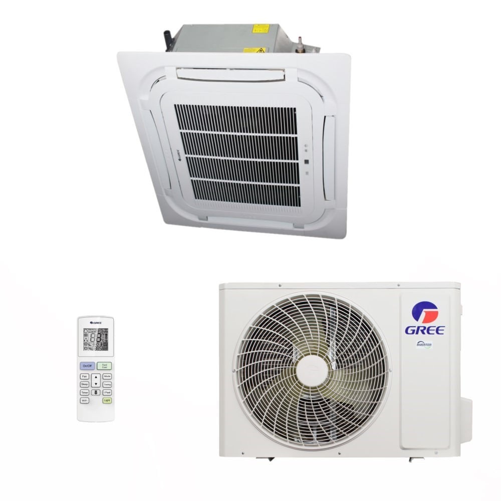 Ar-Condicionado Split Cassete Gree G-Prime Inverter Plus 36.000 BTUs Só Frio 220V Monofásico