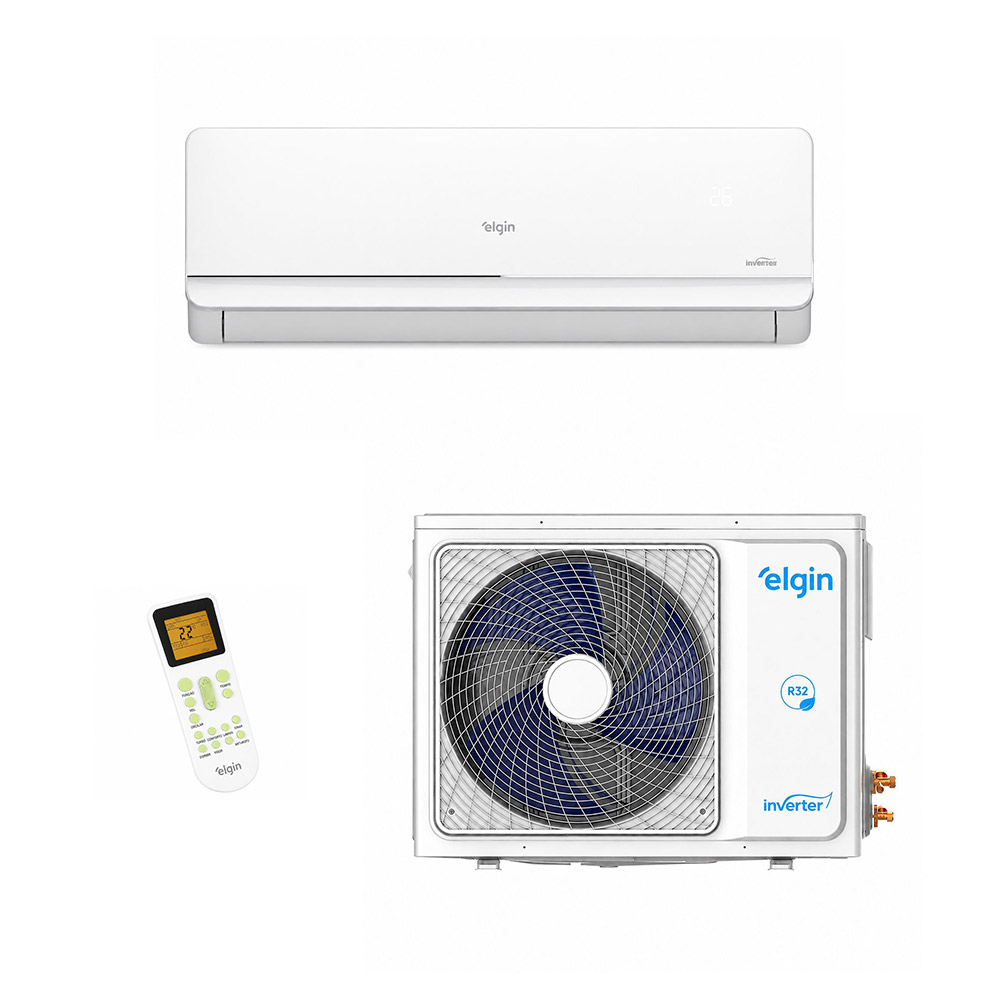 Ar-Condicionado Split HW Eco Star Inverter Elgin 12.000 BTUs R-32 Só Frio 127V Ar-Condicionado Split HW Eco Star Inverter Elgin 12.000 BTUs R-32 Só Frio 127V