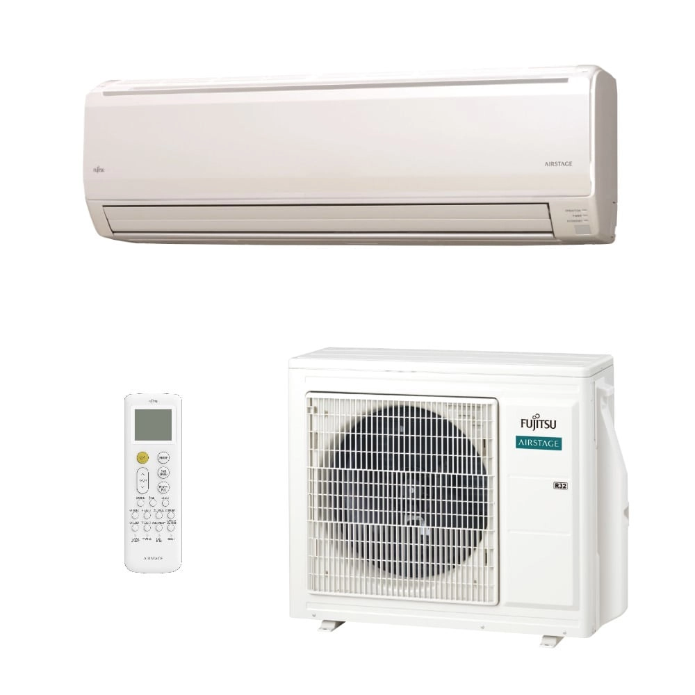 Ar-Condicionado Split HW Inverter Fujitsu Airstage Premium 24.000 BTUs R-32 Quente/Frio 220V