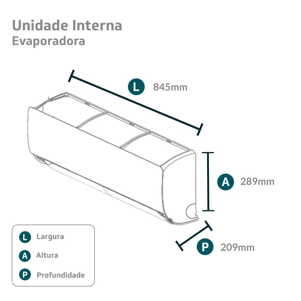 Ar-Condicionado Split HW Inverter Gree Eco Garden 12.000 BTUs Quente/Frio 220V