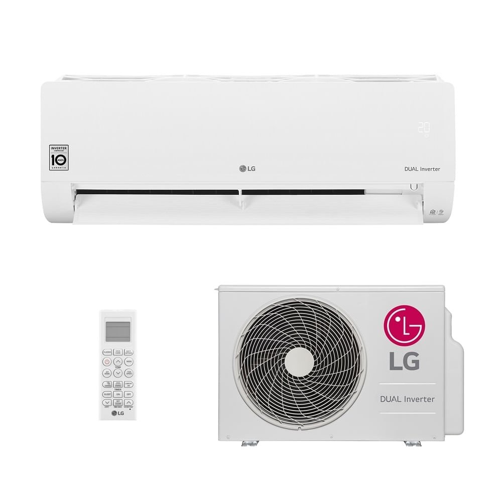 Ar-Condicionado Split HW Inverter LG Dual Voice 18.000 BTUs Quente/Frio 220V Ar-Condicionado Split HW Inverter LG Dual Voice 18000 BTUs Quente/Frio 220V