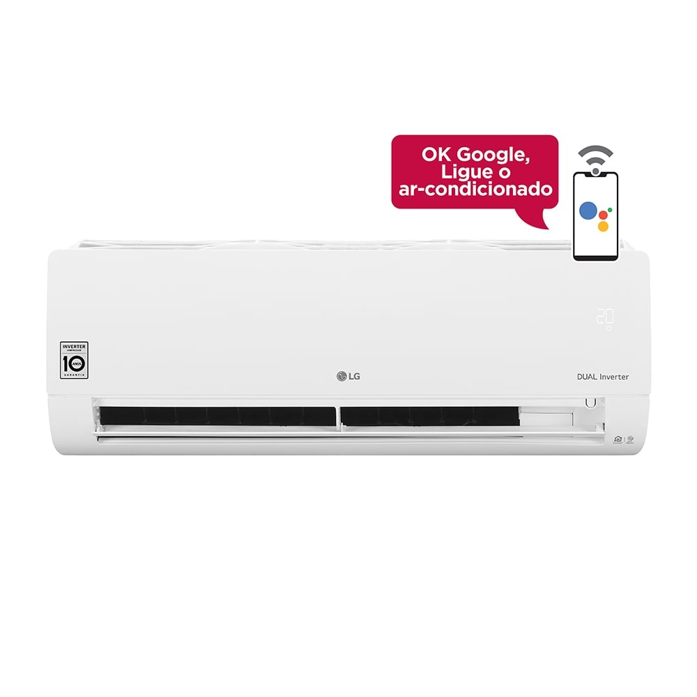 Ar-Condicionado Split HW Inverter LG Dual Voice 24.000 BTUs Só Frio 220V