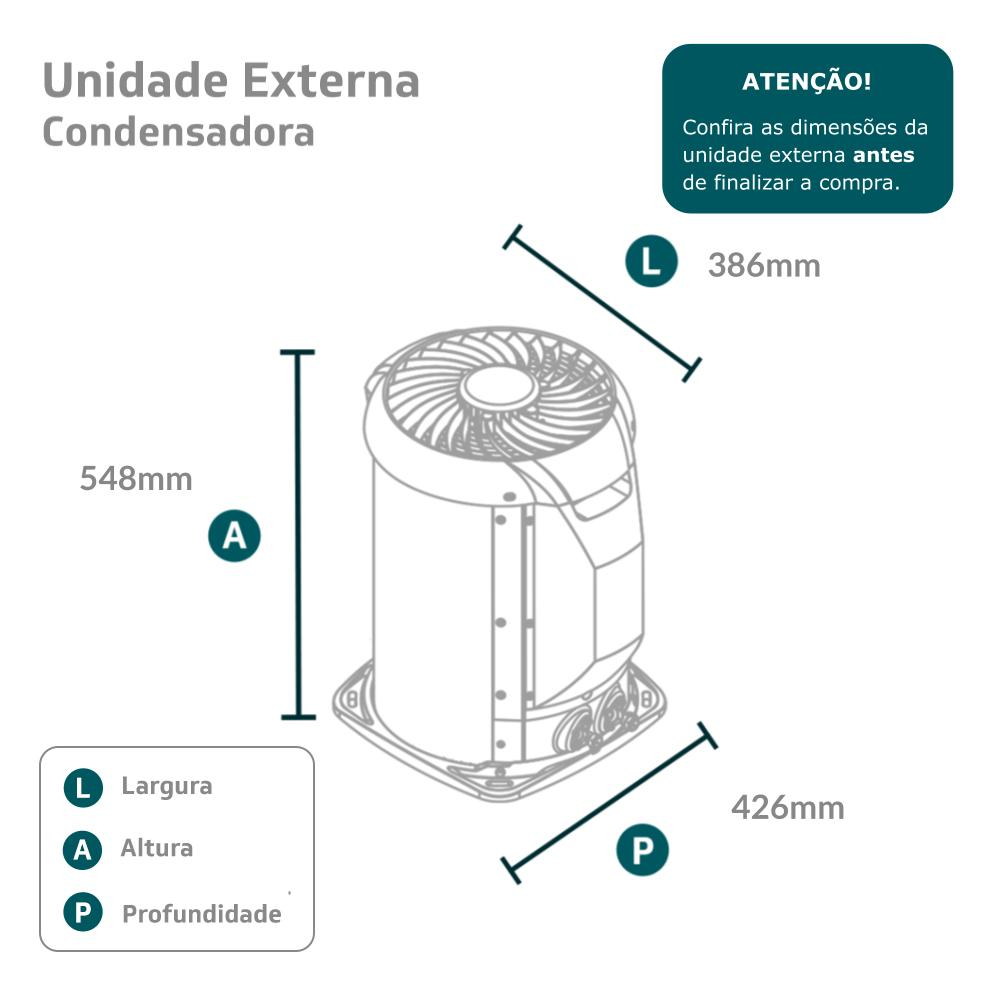 Ar-Condicionado Split HW Inverter Midea AI AirVolution 12.000 BTUs R-32 Só Frio 220V