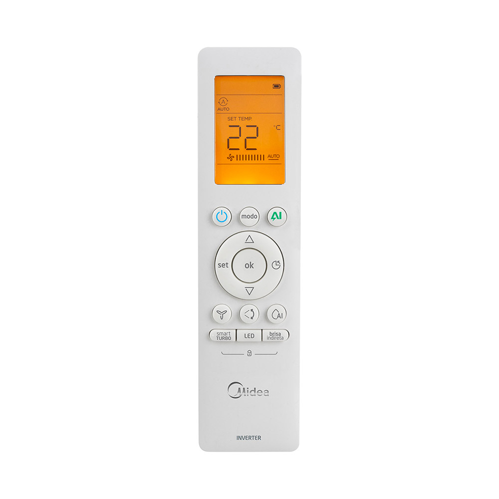 Ar-Condicionado Split HW Inverter Midea AI Ecomaster 18.000 BTUs R-32 Quente/Frio 220V Ar-Condicionado Split HW Inverter Midea AI Ecomaster 18.000 BTUs R-32 Quente/Frio 220V