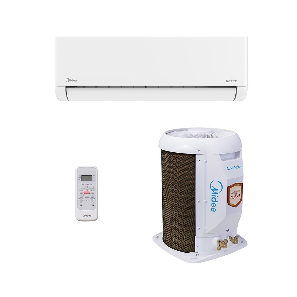 Ar-Condicionado Split HW Inverter Midea AirVolution Lite 22.000 BTUs R-32 Só Frio 220V