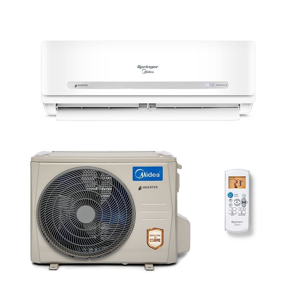 Ar-Condicionado Split HW Inverter Springer Midea 33.000 BTUs Quente/Frio 220V