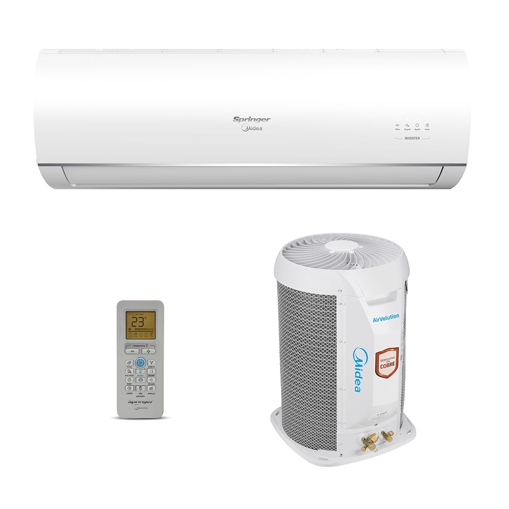 Ar-Condicionado Split HW Inverter Springer Midea Air Volution 9.000 BTUs Só Frio 220V Ar-Condicionado Split HW Inverter Springer Midea Air Volution 9.000 BTUs Só Frio 220V