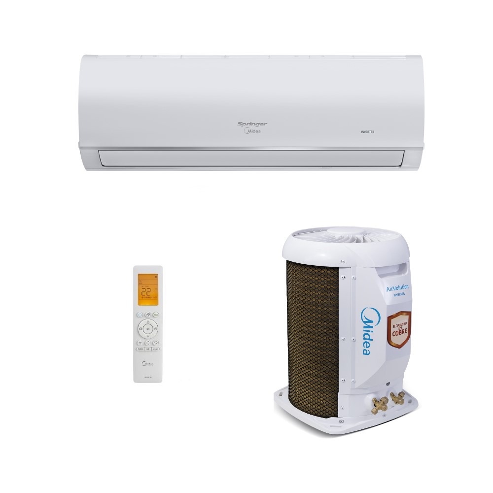 Ar-Condicionado Split HW Inverter Springer Midea AirVolution Connect 12.000 BTUs R-32 Só Frio 220V - SINAIS DE USO Ar-Condicionado Split HW Inverter Springer Midea AirVolution Connect 12.000 BTUs R-32 Só Frio 220V - SINAIS DE USO